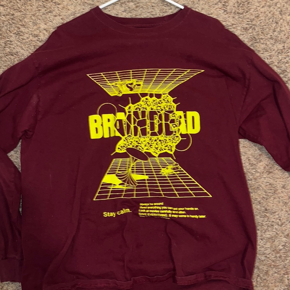 BRAINDEAD MAROON LONG SLEEVE